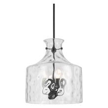 Coronado Dimpled Glass Bell Jar 4 Light Pendant
